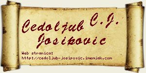 Čedoljub Josipović vizit kartica